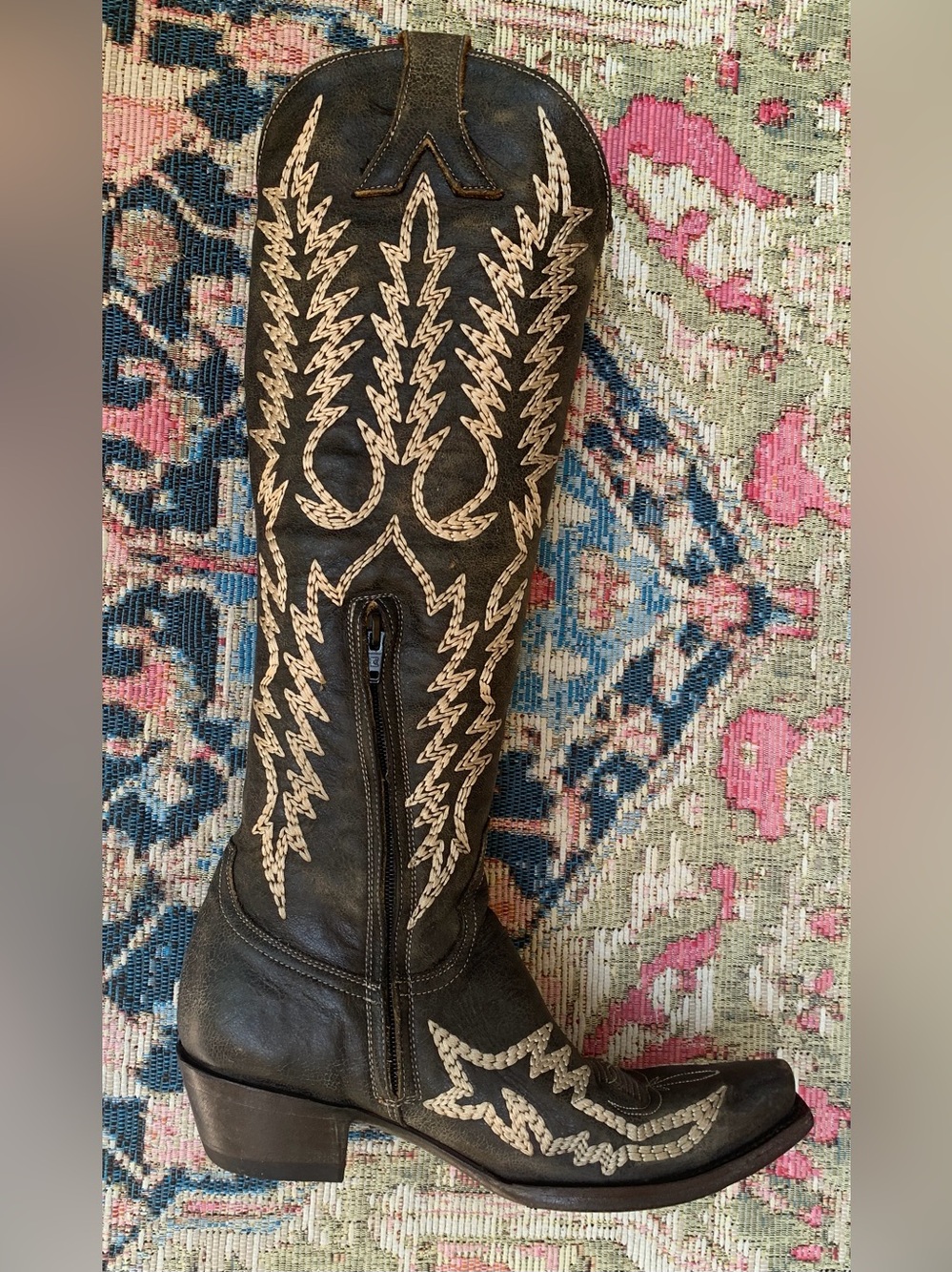 SOLD not for sale. Old Gringo Tall Mayra Boots with  Fringe and Embroidery - Picture 3 of 10